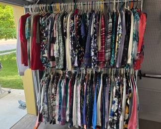More long sleeves for inside in the AC or fall/winter.