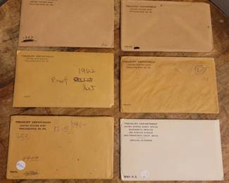 1950's & Early 1960's Philadelphia & SF Silver Proof Sets