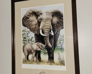 Lenox "Elephant Embrace" Signed & Numbered Art by Ian Forster