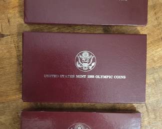 U.S. Silver Dollars, 1988 U.S. Mint Olympic Coins
