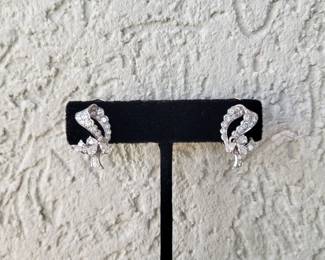 Beautiful diamond clip earrings
