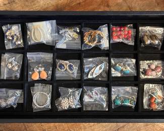 Costume jewelry earrings