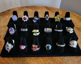 Sterling silver estate rings