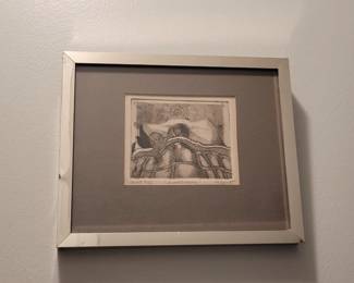 Signed Etching