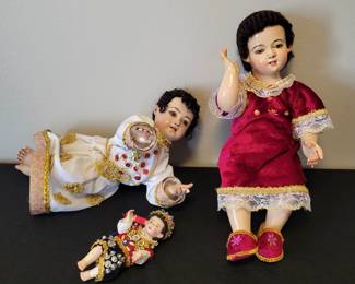El Nino Manuelito. Peru baby Jesus vintage dolls