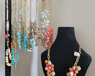 Costume jewelry necklaces