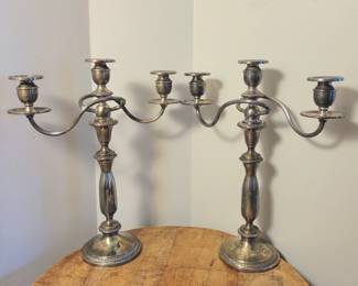 Sterling candelabras