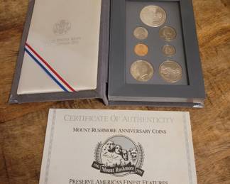 1991 U.S. Prestige Mint Set (Mount Rushmore Anniversary Coins)