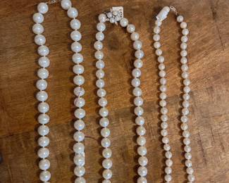14k pearl necklaces