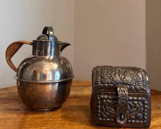 Sterling repousse box