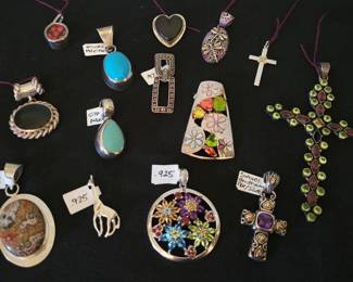 Sterling silver pendants