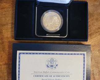 2001 American Buffalo Commemorative Silver Dollar Proof.