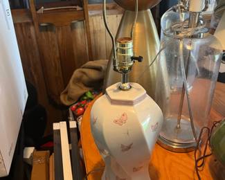 Signed butterfly lamp