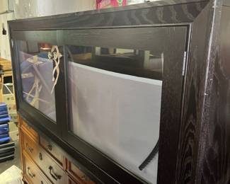Black tv stand