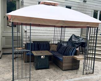 The gazebo will not be included in the sale
