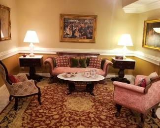 Basement, furnishings from RJ Reynolds estate, St Simon Island,  GA