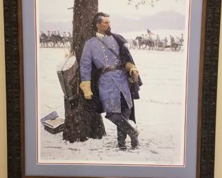 Handsomely framed Nathan Bedford Forest print