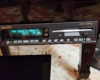 The disc attached to the piano. 