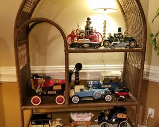 Basement, collection of bottle cars