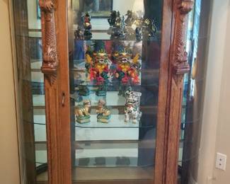 2nd floor, incredible antique oak china cabinet to hold your favorite things 