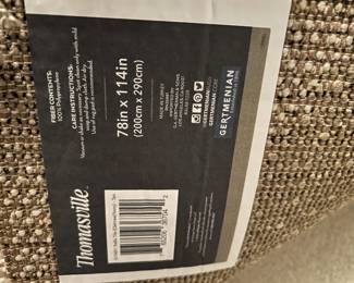 #41 Thomasville Tan/Cream Machine Made Rug - plush - 78x114 $120.00