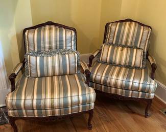 #4 Sherrill Side Chair w/loose back cushion Cream/Stripe Cream $100.00
#5 Sherrill Side Chair w/loose back cushion Cream/Stripe Cream $100.00