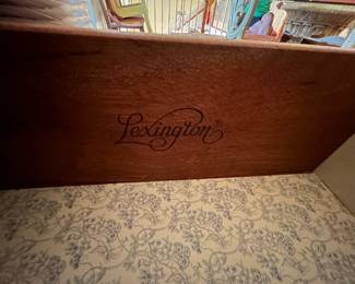 #70 Lexington White Wicker 3 drawer dresser w/mirror w/glass protect - 30x19x30 Mirror - 27x44 $125.00