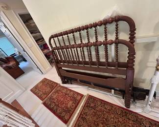 #50 Full Antique Jenny Lind Headboard/Footboard w/side rails $175.00