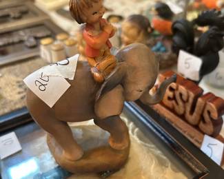 #125 Made in Italy - Elephant w/little boy $25.00