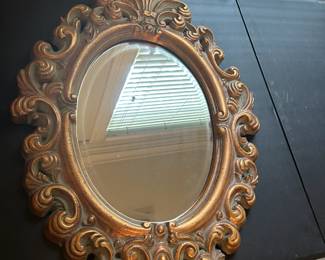 #97 Gold Plastic Oval Mirror - 21x29 $25.00