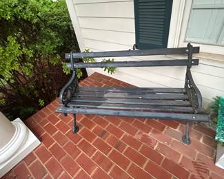 #214 Metal/Wood Bench 47" Long $30.00