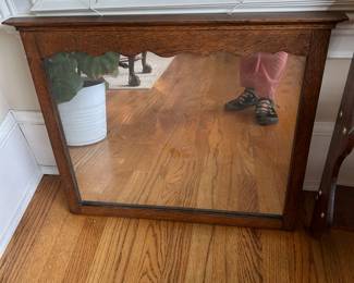#159 Oak Mirror - 24x20 $20.00