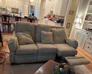 #166 Motion Craft Sofa w/Attached Back Double Recliner - both head and foot Recline - 78" $175.00