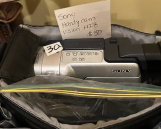 #205 Sony Handy Cam Vision HIH - in case $30.00