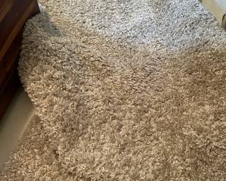 #108 Unique Bloom Shag Collection Neutral floor area rug - 4x6' $75.00