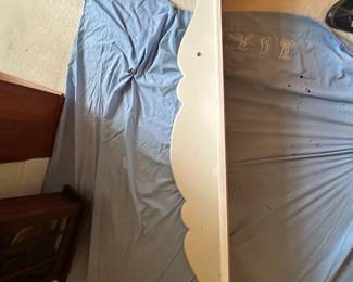 #63 Wood White Painted Shelf - 44" Long $20.00