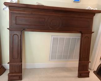 #45 Wood Mantle - 82.5x7x51 Center Insert Opening - 42x34 - You Move Upstairs $175.00