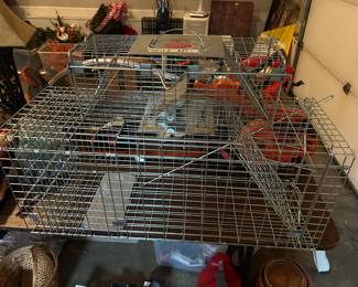 #193 Animal Cages - Pair large & Small - $25.00