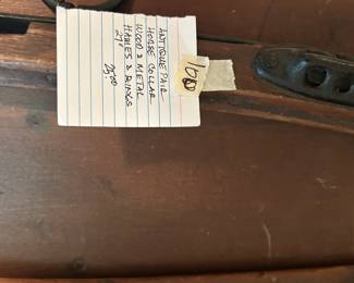 #100 Antique Horse Collar Wood & Metal Hames & Rings 27" $25.00