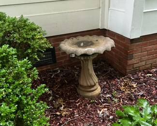 #220 Concrete Bird Bath - 2 pc - 23x26 $40.00