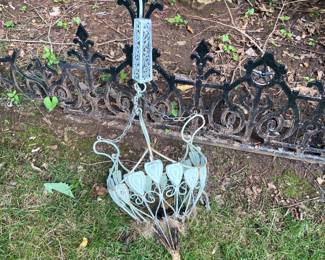 #233 metal hanging baskets painted green $25.00
#234 metal hanging baskets painted green $25.00