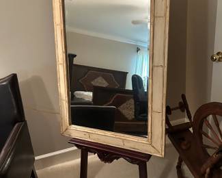 #32 Cream Distressed Beveled Mirror - 31x43 $100.00
#33 Wood Easel - 57" Tall $175.00