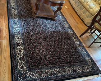 #13 Black/Gray/Burgandy Hand-knotted Rug - 61Wx 120 $375.00