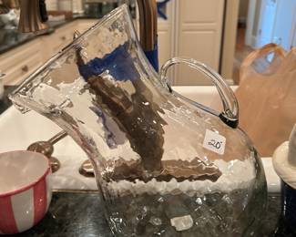#216 Crystal Pitcher $20.00