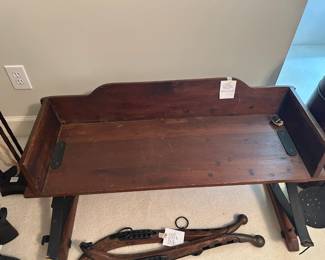 #103 Antique Buckboard Wagon Bench & Springs - 42"L x 27" W x 16.5" $175.00