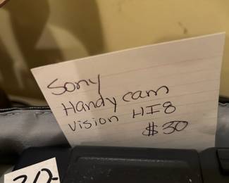 #205 Sony Handy Cam Vision HIH - in case $30.00