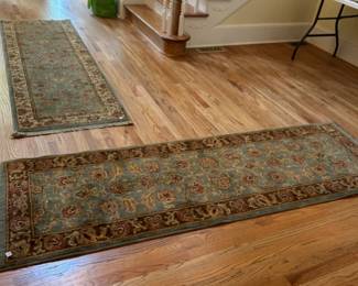 #115 Shaw Machine Made Runner Rug - Sage Green/Rust/Cream - 30x95 $75.00
#116 Shaw Machine Made Runner Rug - Sage Green/Rust/Cream - 30x95 $75.00
#117 Shaw Machine Made Runner Rug - Sage Green/Rust/Cream - 30x66 $65.00
#118 Shaw Machine Made Runner Rug - Sage Green/Rust/Cream - 30x150 $175.00
#119 Shaw Machine Made Runner Rug - Sage Green/Rust/Cream - 30x116 $150.00