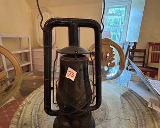 #74 Dietz Monarch Vintage Lantern w/red Globe - New York USA $40.00