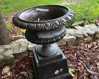 #218 2 pc Cast Iron Base w/Urn - 19x29 - You Move $175.00
