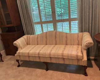 #135 Yellow Camel Back Sofa w/single cushion - Vaguard Furn. - 83" Long $75.00